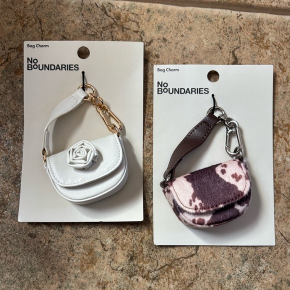 No Boundaries Accessories - NWT *Bundle of 2* Mini Purse Bag Charms